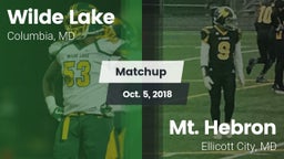 Matchup: Wilde Lake vs. Mt. Hebron  2018