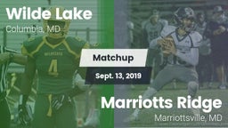 Matchup: Wilde Lake vs. Marriotts Ridge  2019