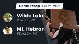 Recap: Wilde Lake  vs. Mt. Hebron  2022
