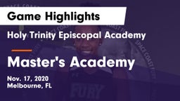 Holy Trinity Episcopal Academy vs Master's Academy  Game Highlights - Nov. 17, 2020
