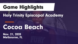 Holy Trinity Episcopal Academy vs Cocoa Beach  Game Highlights - Nov. 21, 2020