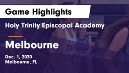 Holy Trinity Episcopal Academy vs Melbourne Game Highlights - Dec. 1, 2020