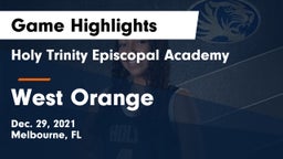 Holy Trinity Episcopal Academy vs West Orange  Game Highlights - Dec. 29, 2021
