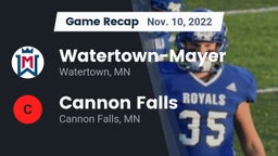 Recap: Watertown-Mayer  vs. Cannon Falls  2022