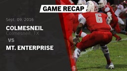 Recap: Colmesneil  vs. Mt. Enterprise 2016