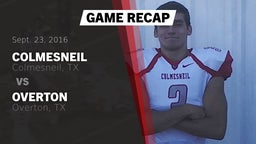 Recap: Colmesneil  vs. Overton  2016