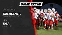 Recap: Colmesneil  vs. Iola  2016