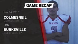 Recap: Colmesneil  vs. Burkeville  2016