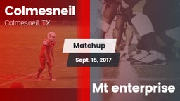 Matchup: Colmesneil vs. Mt enterprise 2017