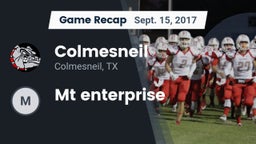 Recap: Colmesneil  vs. Mt enterprise 2017