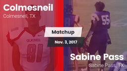 Matchup: Colmesneil vs. Sabine Pass  2017