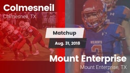 Matchup: Colmesneil vs. Mount Enterprise  2018