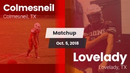 Matchup: Colmesneil vs. Lovelady  2018