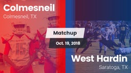 Matchup: Colmesneil vs. West Hardin  2018