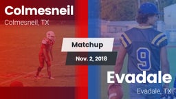 Matchup: Colmesneil vs. Evadale  2018