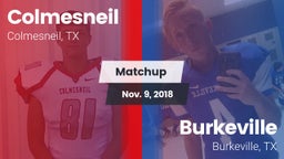 Matchup: Colmesneil vs. Burkeville  2018