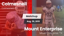 Matchup: Colmesneil vs. Mount Enterprise  2019