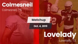 Matchup: Colmesneil vs. Lovelady  2019