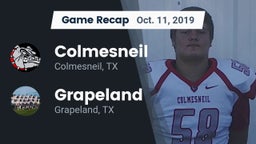 Recap: Colmesneil  vs. Grapeland  2019