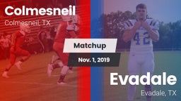 Matchup: Colmesneil vs. Evadale  2019