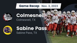 Recap: Colmesneil  vs. Sabine Pass  2023