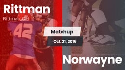 Matchup: Rittman vs. Norwayne 2016