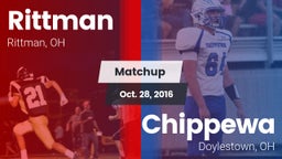 Matchup: Rittman vs. Chippewa  2016