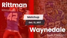 Matchup: Rittman vs. Waynedale  2017