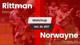 Matchup: Rittman vs. Norwayne  2017