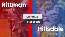 Matchup: Rittman vs. Hillsdale  2018