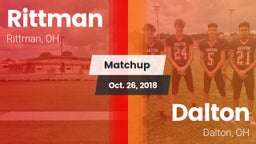 Matchup: Rittman vs. Dalton  2018
