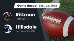 Recap: Rittman  vs. Hillsdale  2018