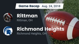 Recap: Rittman  vs. Richmond Heights  2018