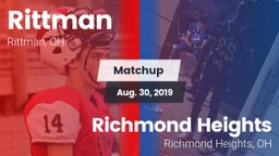 Matchup: Rittman vs. Richmond Heights  2019