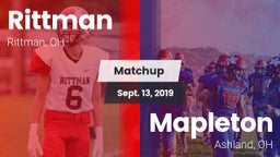 Matchup: Rittman vs. Mapleton  2019