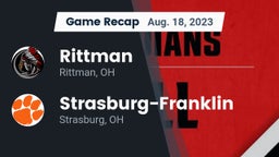 Recap: Rittman  vs. Strasburg-Franklin  2023