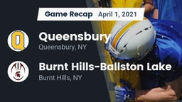 Recap: Queensbury  vs. Burnt Hills-Ballston Lake  2021