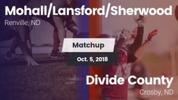 Matchup: Mohall/Lansford/Sher vs. Divide County  2018