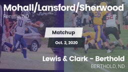 Matchup: Mohall/Lansford/Sher vs. Lewis & Clark - Berthold  2020