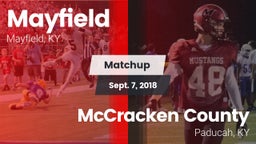 Matchup: Mayfield vs. McCracken County  2018