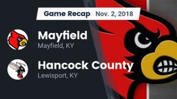 Recap: Mayfield  vs. Hancock County  2018