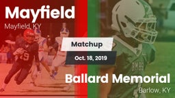 Matchup: Mayfield vs. Ballard Memorial  2019