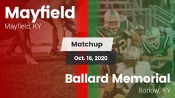 Matchup: Mayfield vs. Ballard Memorial  2020
