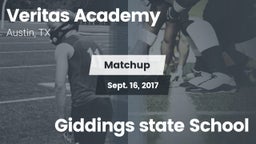 Matchup: Veritas Academy vs. Giddings state School 2017