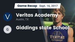 Recap: Veritas Academy  vs. Giddings state School 2017