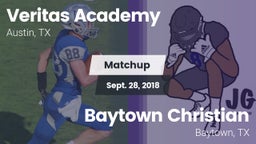 Matchup: Veritas Academy vs. Baytown Christian  2018