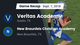 Recap: Veritas Academy  vs. New Braunfels Christian Academy 2018