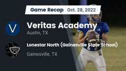 Recap: Veritas Academy vs. Lonestar North  (Gainesville State School) 2022