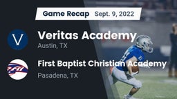 Recap: Veritas Academy vs. First Baptist Christian Academy 2022