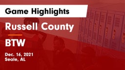 Russell County  vs BTW Game Highlights - Dec. 16, 2021